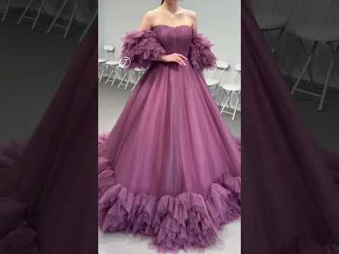 ”女性らしさ・優しさ・柔らかさ”の意味を持つピンクカラードレス何番が好き？#一度きりの人生一度は魔法にかけられて #プラコレ #dressy花嫁 #ウェディングドレス #2wayドレス