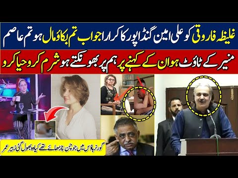 ali amin gandapur about gharida farooqi || gharida farooqi vs irshad bhatti