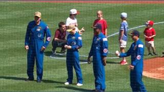 Artemis II crew throw out first pitch at July Fourth MLB game