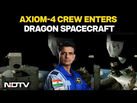 Shubhanshu Shukla | Watch Live: Axiom-4 Crew Enters Dragon Spacecraft, Undocking From ISS In 2 Hours