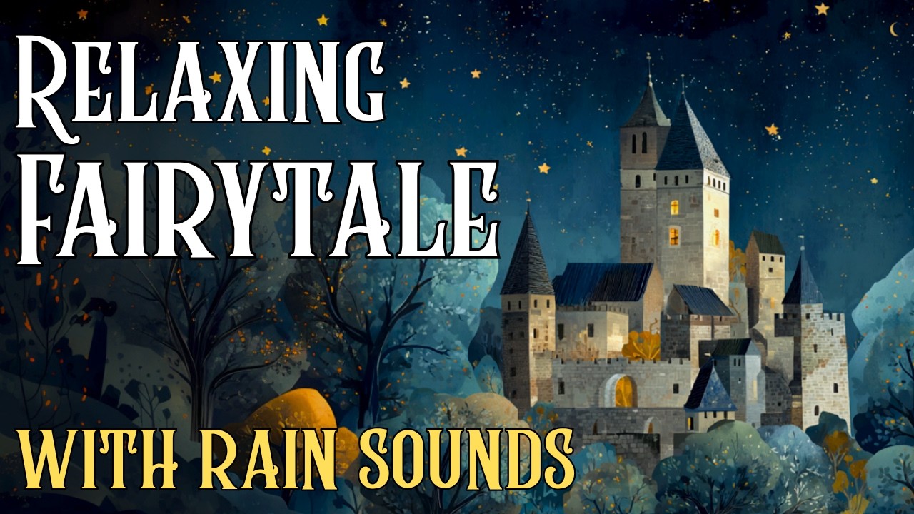 Relaxing Fairytale with Rain Sounds - Queen Seraphina and the White Doe - Cozy Bedtime Story