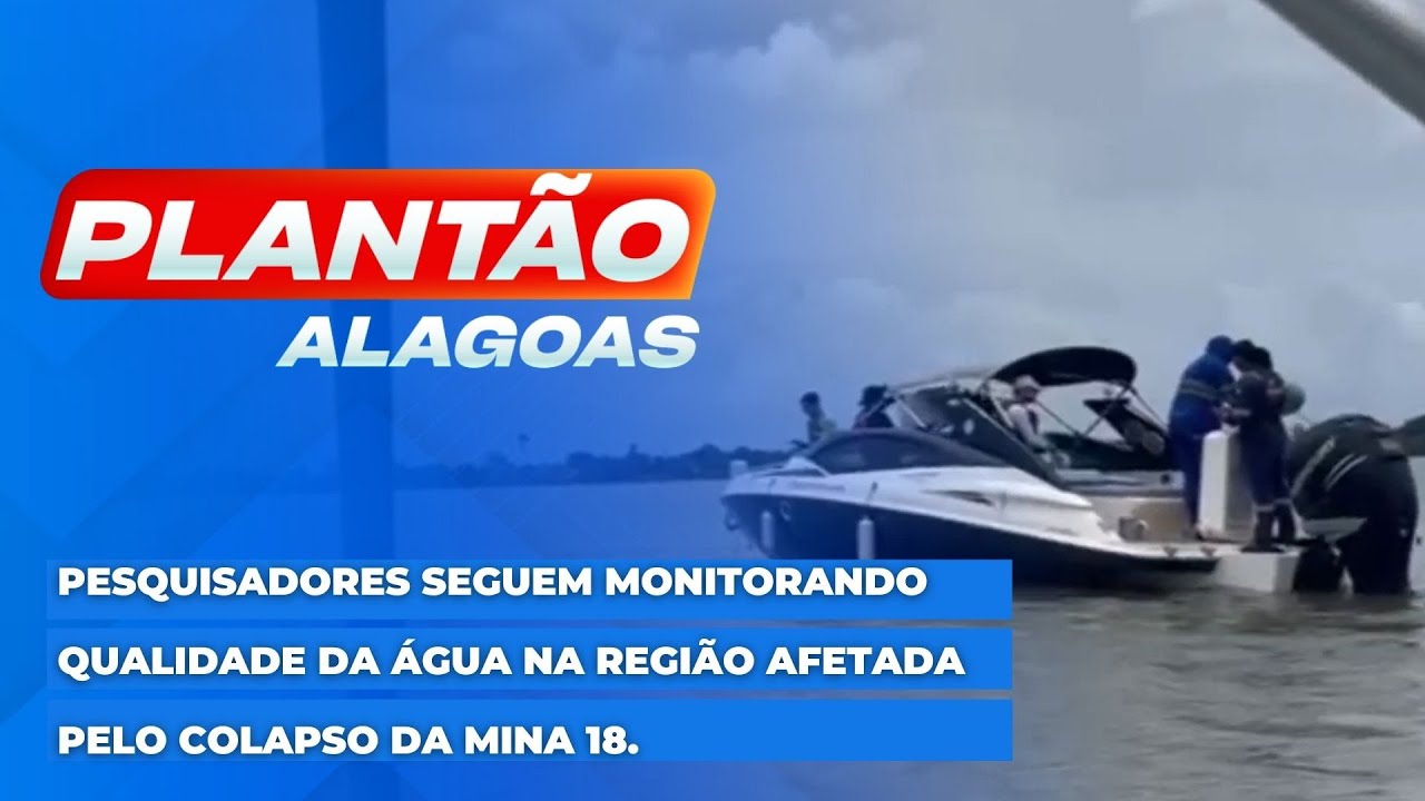 Pesquisadores seguem monitorando qualidade da &aacute;gua na regi&atilde;o afetada pelo colapso da Mina 18.