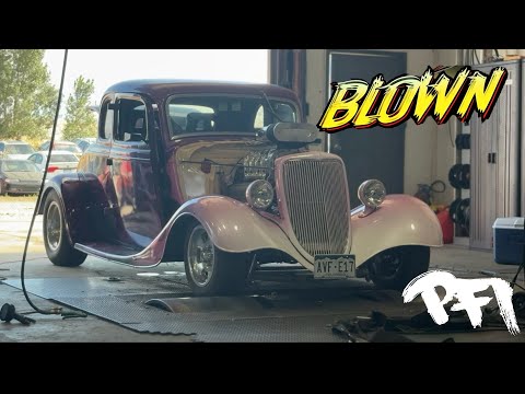 Fixing a Radical Blown 34 Ford.