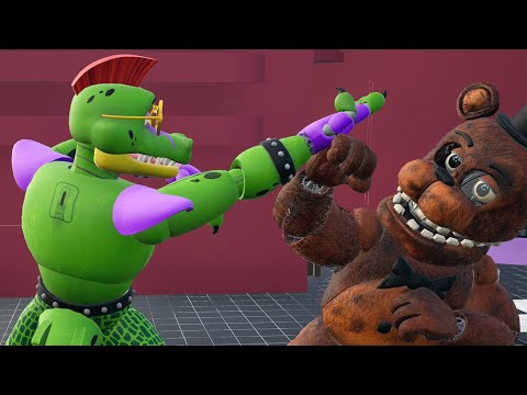Fnaf Fight Animation - Monty vs Wither Freddy - FNAF Security Breach