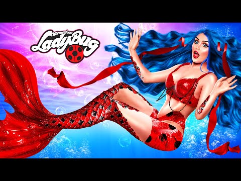 Dari Ladybug menjadi Putri Duyung! Makeover Ekstrim Ladybug Ajaib dalam Kehidupan Nyata!