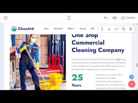 Cleaning Service Page Template | CleanM4