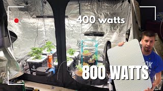 upgrading my grow tent lighting with a 400w and 800w from fecida