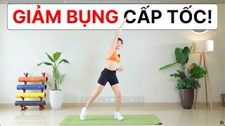 15 phút Giảm Mỡ Bụng phẳng lì (KHÔNG CẦN DỤNG CỤ) | Hoàng Uyên Yaga