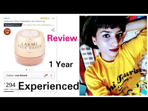 Lakme Face Sheer Highlighter Review| Lakme Highlighter | Stayprettysangita