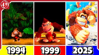 La EVOLUCIÓN de DONKEY KONG como HÉROE de Nintendo