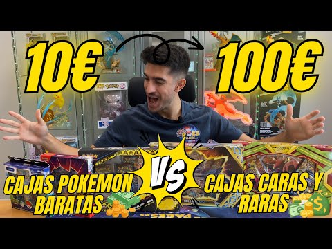 CAJAS POKEMON BARATAS VS CAJAS POKÉMON CARAS Y RARAS!😱ÉPICO*