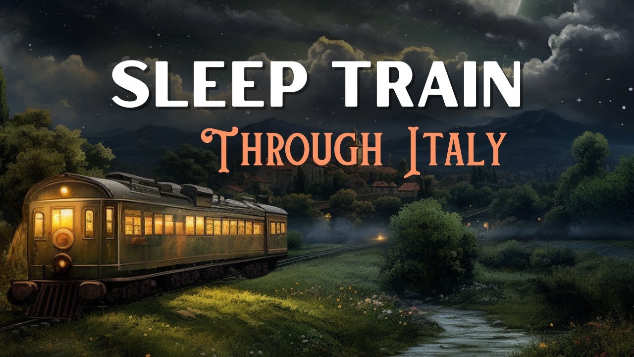 3 HRS Continuous Bedtime Story SLEEP TRAIN JOURNEY through Italy with relaxing sounds