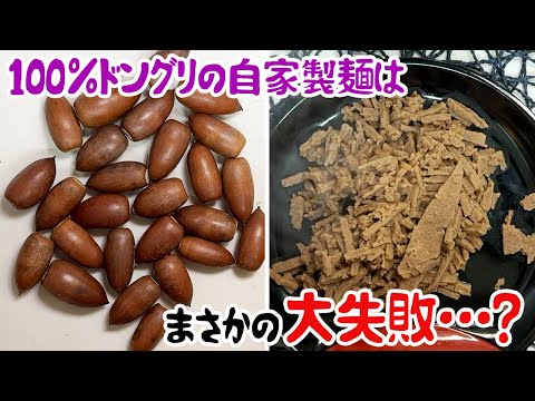 100%ドングリの自家製麺は、まさかの大失敗…？