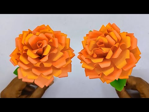 How to Make Beautiful Paper Flowers For Home Decoration