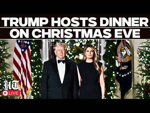 Trump LIVE: President Donald Trump Hosts Christmas Eve Dinner | Christmas 2025 LIVE