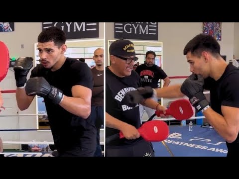 DIEGO PACHECO FULL WORKOUT FOR STEVE NELSON; SHOWS TOMMY HEARNS BUILD W/ MEXICAN STYLE