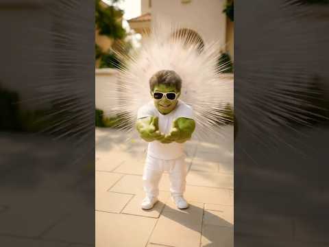 Baby HULK CLAP in Dubai Villa! 🟢💥 (Satisfying ASMR) #Shorts