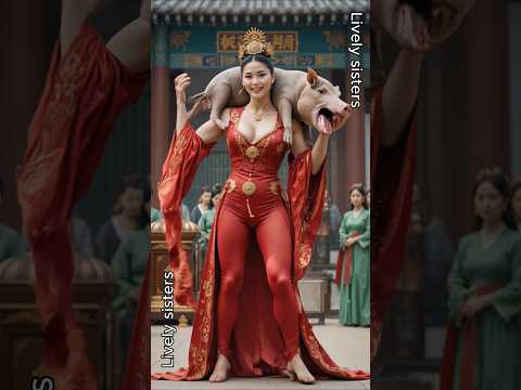 왕비의 피트니스 Queen’s Rage: Deadlifting a Boar Like a Beast LOLShorts #fitneess #gym #aiartmodellookbook