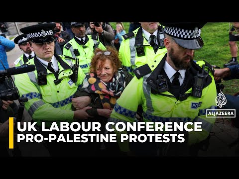 Pro-Palestine protesters arrested in Liverpool as UK Labour Party conference begins