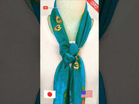 Feminine Flow Style! The Most Beautiful Scarf Knot for 2025 Trends #fashion #shorts
