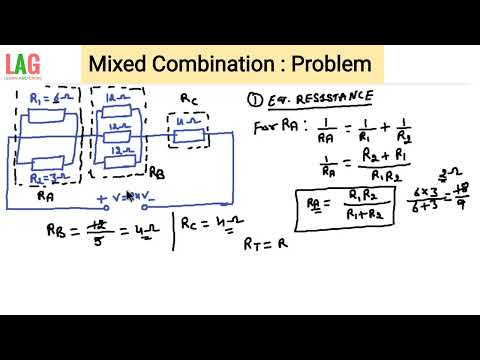 Mixed Combination Of Resistors: Problem 1 | Electrician Trade Theory