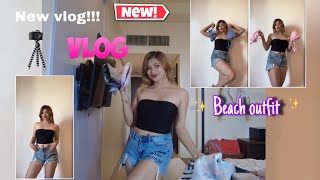 NEW VLOG | BEACH OUTFIT || E L I Z