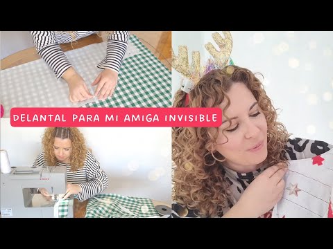 🎁 Cómo hacer un DELANTAL DE COCINA paso a paso || AMIGO INVISIBLE || MANDIL DE COCINA