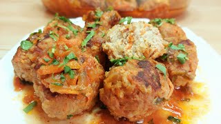 Вкусные Тефтели с Мясом и Рисом в Томатном Соусе в духовке! Пошаговый рецепт! Просто и Сытно! 