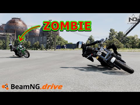 BeamNG Drive #70 - Lây Nhiễm Zombie... Bằng Xe Moto !!