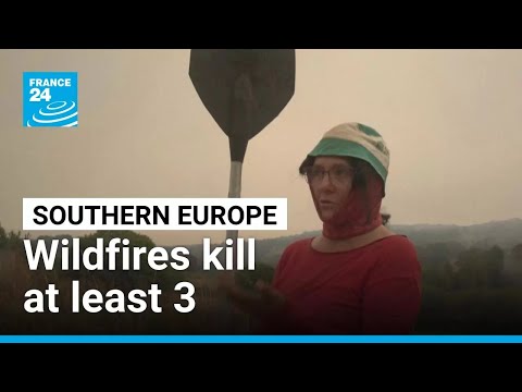 YouTube video thumbnail: Wildfires Kill at Least 3 and Displace Thousands Across Southern Europe