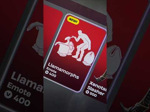 FORTNITE ITEM SHOP NEW EMOTE LLAMAMORPHS #fortnite #shorts #halloween #alien #earth #xenomorph #ad