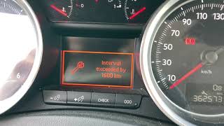 Peugeot 508 vymazání oleje/inspekce (oil/inspection reset)