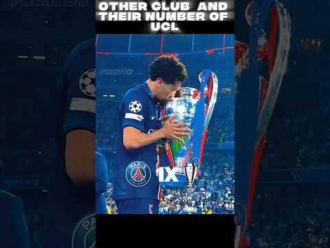 Other Club And Their Number Of UCL + Him 🔥☠️#soccer #realmadrid #cr7 #newyork #wgitachi