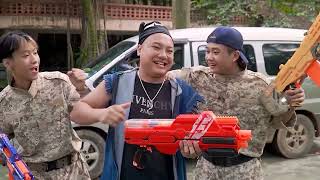 Nerf War Movies : Super S.W.A.T Girl Blonde Nerf Gun Attack Rebel Leader Rescue Nerf War King