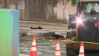 Crews still working on Bradley Boulevard water-main break