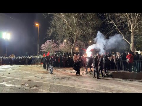 Protesters clash with police outside Istanbul City Hall in support of arrested Mayor Imamoglu | AFP