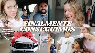 COMPRAMOS NOSSO PRIMEIRO CARRO ZERO | Um dia inteiro com a nossa família!