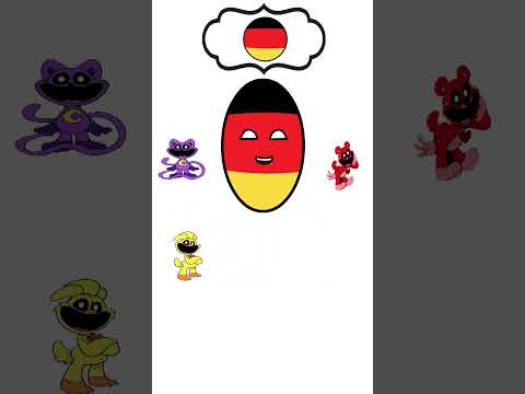 Gamehumanskeleton - Poppy Playtime Animation Meme- countryballs animation #countryballs #shorts
