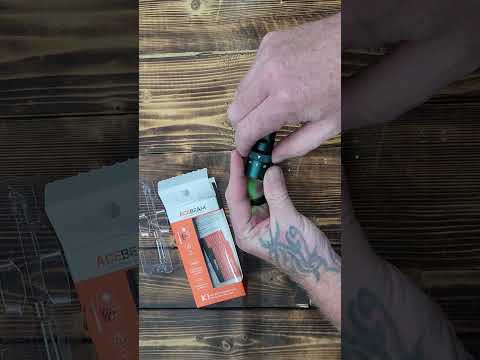 ACEBEAM K1 Rechargeable EDC AA Flashlight with Green Beam, UV and White LED Combo, 1000 High Lumen