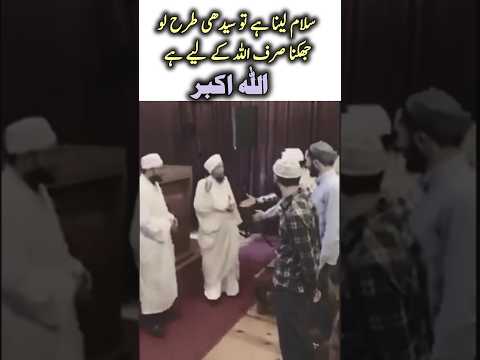 سلام لینا ہے تو سیدھی طرح لو جھکنا صرف اللہ کے لیے ہے 👆 ماشاء اللہ 💯🥀 #allah #سلام #islam #shorts