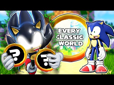 Dark Sonic Unlocks EVERY Classic World in Roblox Sonic Speed Simulator!!