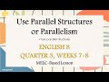 Parallel Structure in Writing