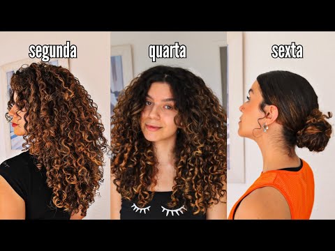 TUDO QUE FAÇO E USO NO MEU CABELO EM UMA SEMANA