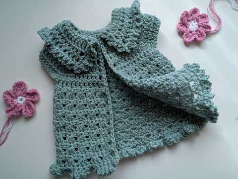 3 My Newborn baby crochet cardigan/dress