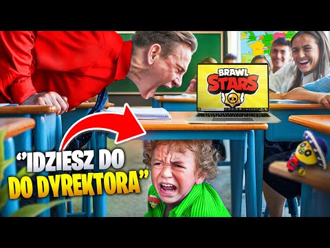 5 KIDÓW które *WPADŁY W KŁOPOTY * w SZKOLE przez "BRAWL STARS"!