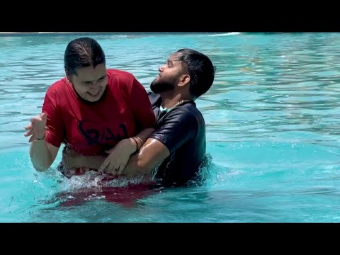 poonam ko pani me dubaya 😅|Vlog |Ajay Sharma |Poonam Sharma #vlog #waterpark #summer #summerspecial