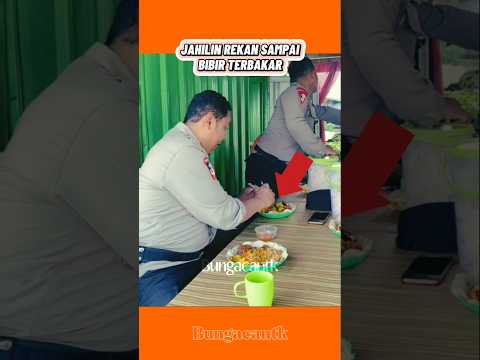 tetap makan walaupun pedas🤣🤣#polisi #police #trending #viralvideo #ngakak #lucu #shorts