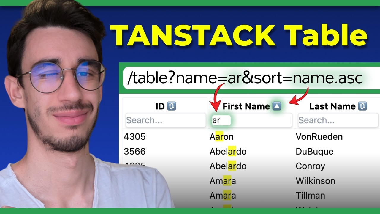 TanStack Table: Backend Pagination, Filter & Sort with TanStack Query + TanStack Router