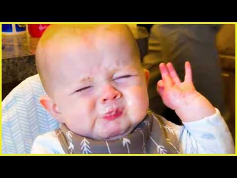 TRY NOT TO LAUGH: When Funniest Baby Meets Food || Peachy Vines