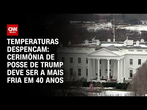 Temperaturas despencam: Cerimônia de posse de Trump deve ser a mais fria em 40 anos | BASTIDORES CNN